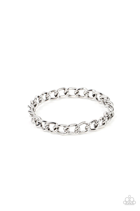 Pulsera Paparazzi ~ Rebel Radar - Plata