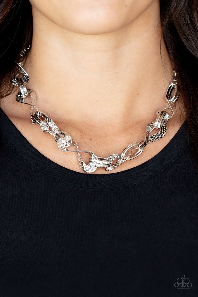 METAL of Honor - Silver - Paparazzi Necklace Image