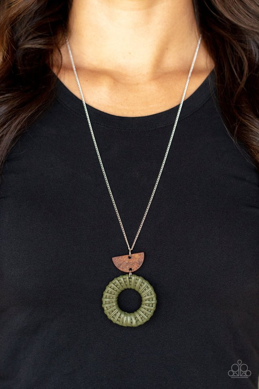 ​Homespun Stylist - Green - Paparazzi Necklace Image