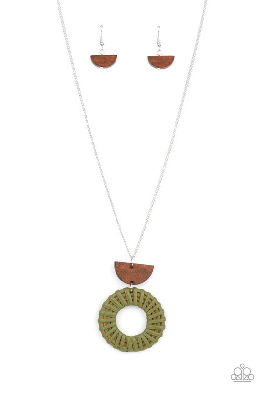 ​Homespun Stylist - Green - Paparazzi Necklace Image