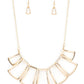 Full-Fledged Framed - Gold - Paparazzi Necklace Image