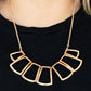 Full-Fledged Framed - Gold - Paparazzi Necklace Image