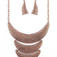 Moonwalk Magic - Copper - Paparazzi Necklace Image