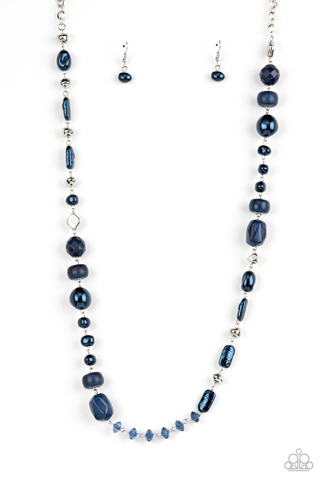 Juicy Gossip - Blue - Paparazzi Necklace Image