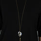 Interstellar Solstice - Brass - Paparazzi Necklace Image