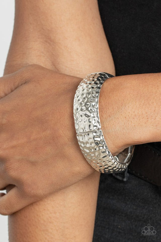 Come Under The Hammer - Silver - Paparazzi Bracelet Image