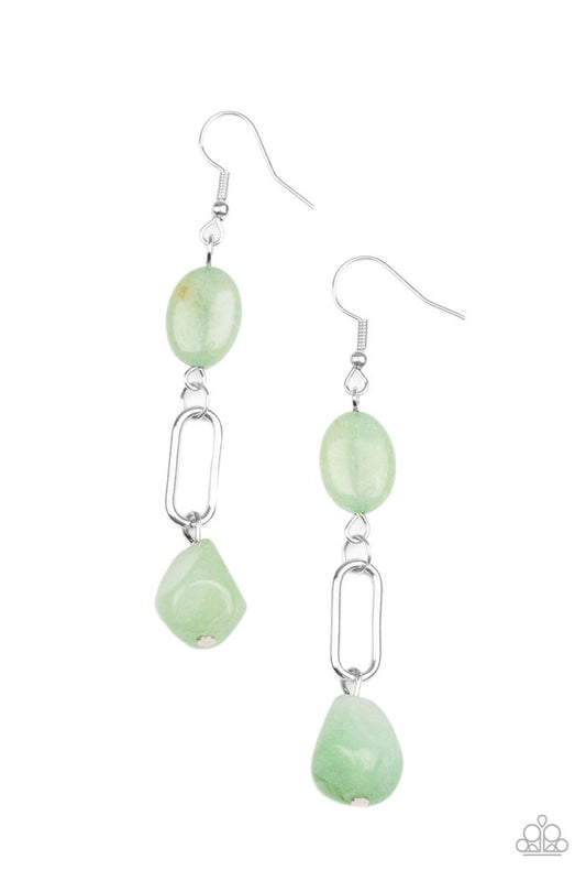 Stone Apothecary - Green - Paparazzi Earring Image