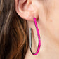 Beaded Bauble - Pink - Paparazzi Earring Image