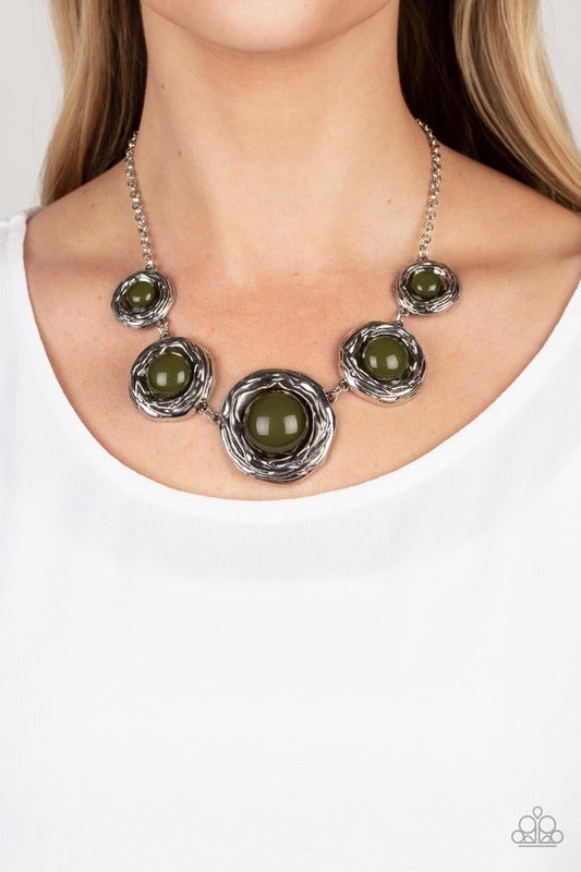 The Next NEST Thing - Green - Paparazzi Necklace Image