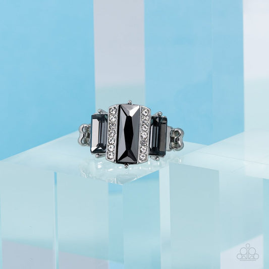 A GLITZY Verdict - Silver - Paparazzi Ring Image