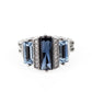 ​A GLITZY Verdict - Blue - Paparazzi Ring Image