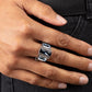 ​A GLITZY Verdict - Blue - Paparazzi Ring Image