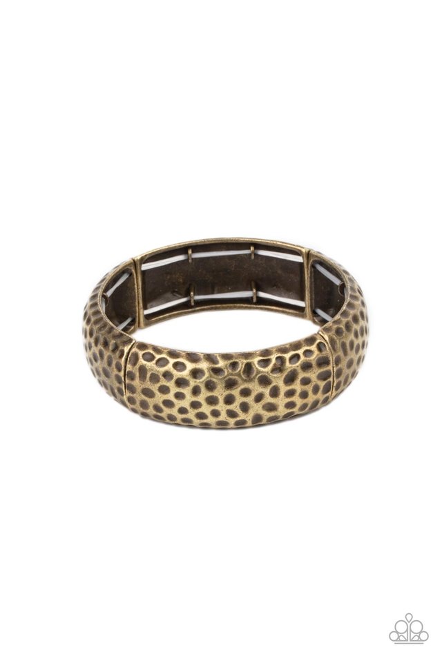 ​Come Under The Hammer - Brass - Paparazzi Bracelet Image