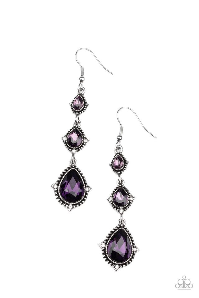 Prague Princess - Purple - Paparazzi Earring Image