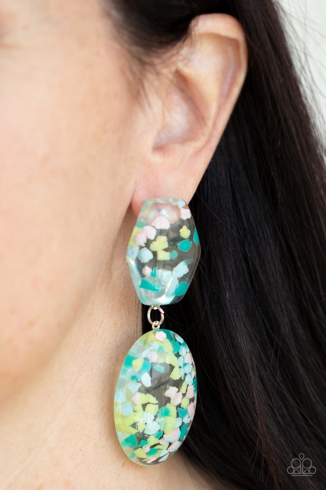 ​Flaky Fashion - Multi - Paparazzi Earring Image