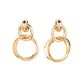 Dynamically Linked - Gold - Paparazzi Earring Image