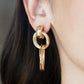 Dynamically Linked - Gold - Paparazzi Earring Image