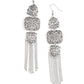 Eastern Elegance - Silver - Paparazzi Earring Image