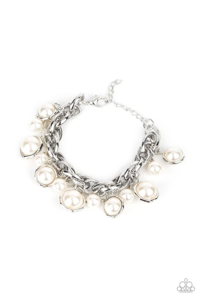 Orbiting Opulence - White - Paparazzi Bracelet Image