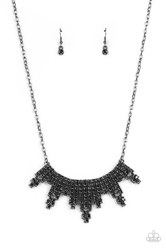 Skyscraping Sparkle - Black - Paparazzi Necklace Image