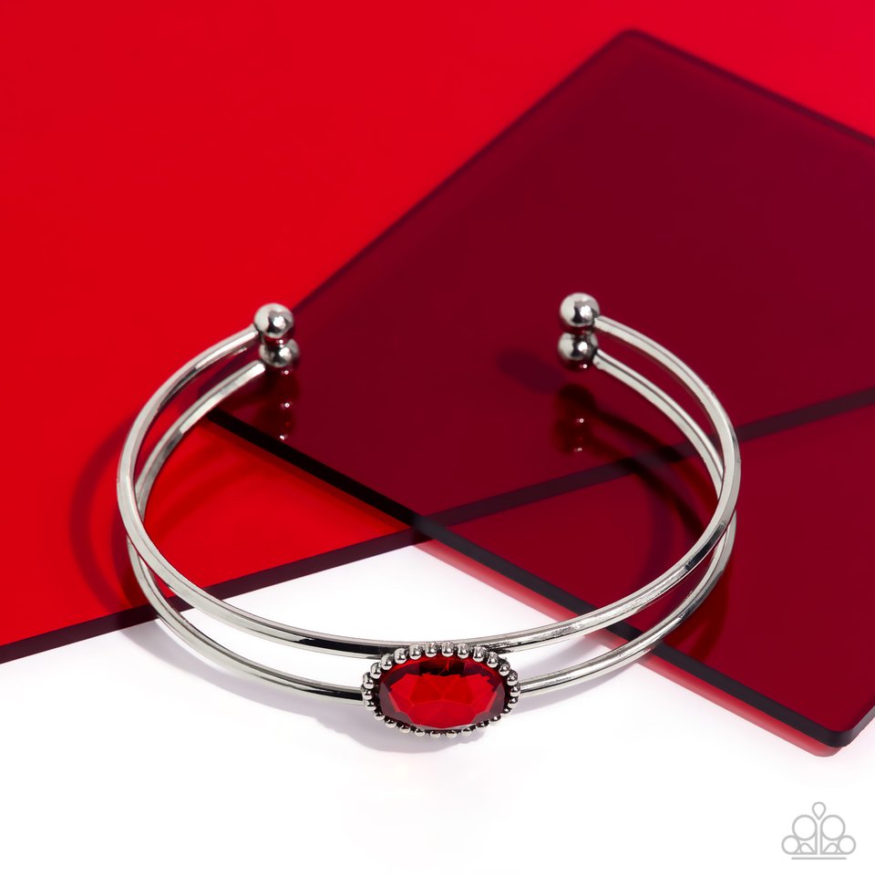 Magnificently Mesmerized - Red - Paparazzi Bracelet Image