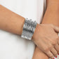 Mechanical Motif - Silver - Paparazzi Bracelet Image