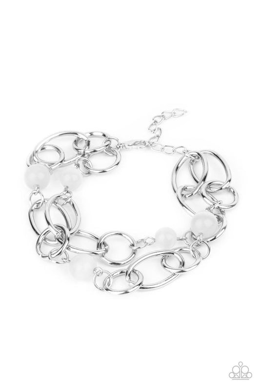 ​Delightfully Daydreamy - White - Paparazzi Bracelet Image