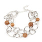 ​Delightfully Daydreamy - Brown - Paparazzi Bracelet Image