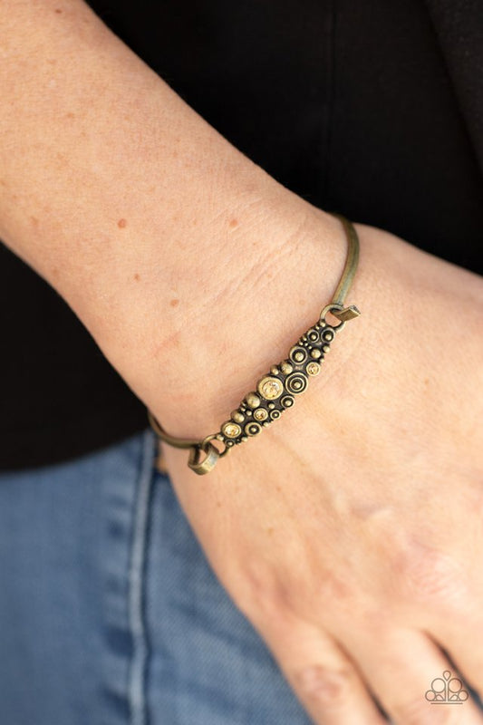 ​Bubbling Whimsy - Brass - Paparazzi Bracelet Image