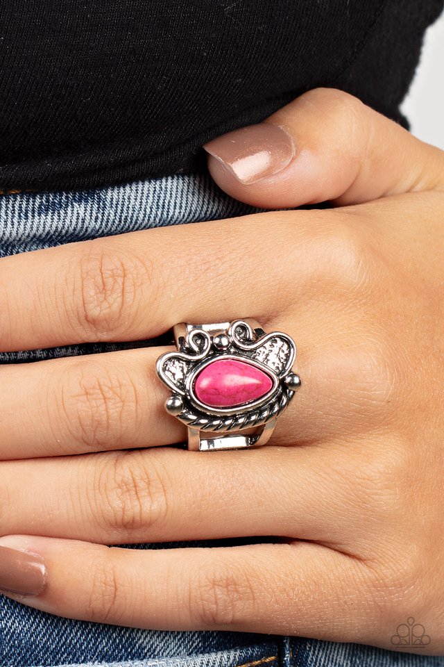 ​Mesa Meditation - Pink - Paparazzi Ring Image