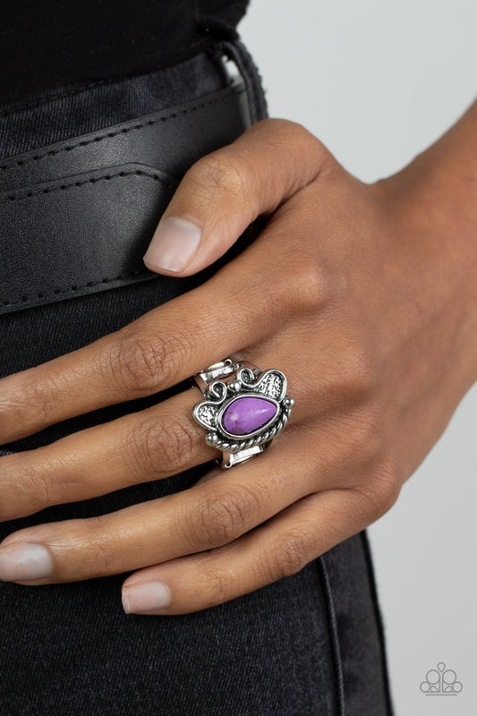 ​Mesa Meditation - Purple - Paparazzi Ring Image