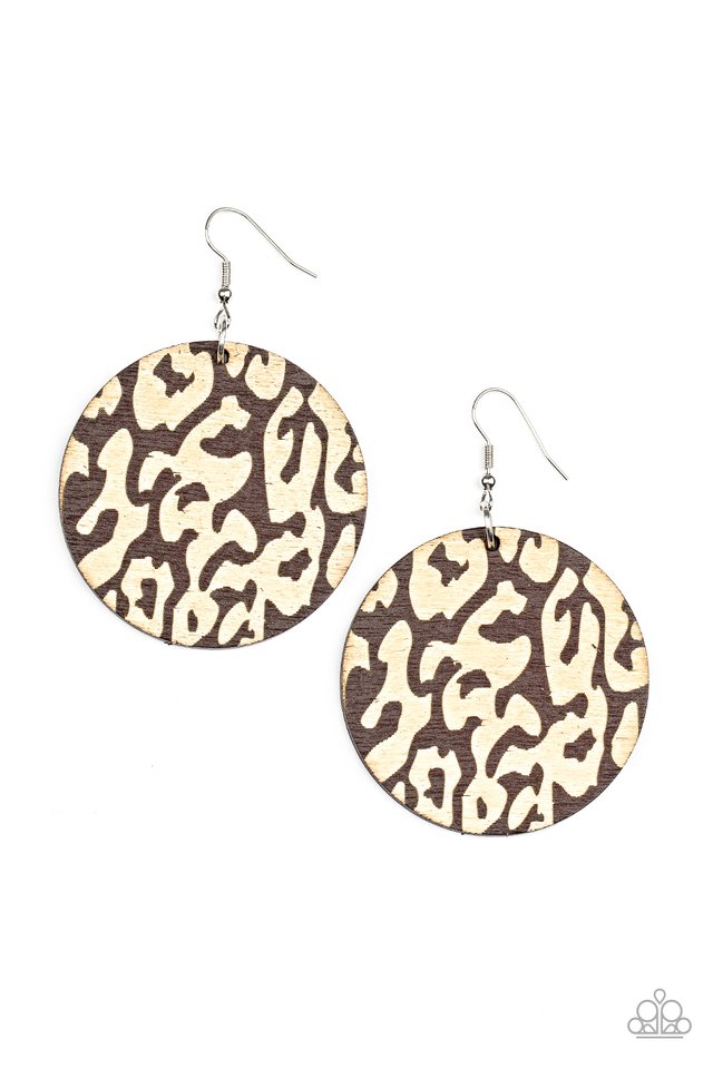 ​Catwalk Safari - Brown - Paparazzi Earring Image