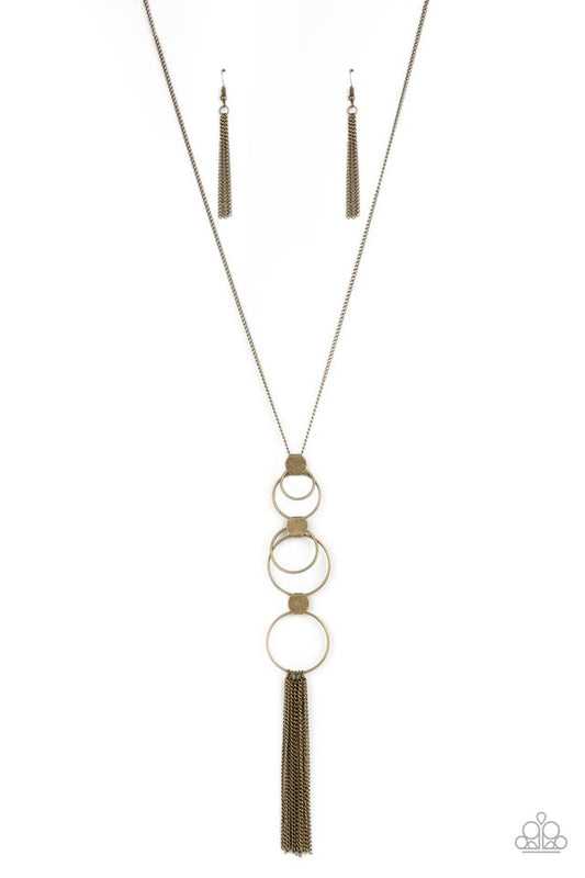 ​Join The Circle - Brass - Paparazzi Necklace Image