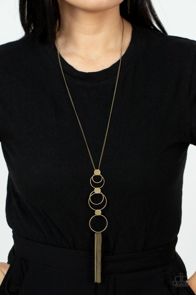 Paparazzi Necklace ~ Join The Circle - Brass – Paparazzi Jewelry ...