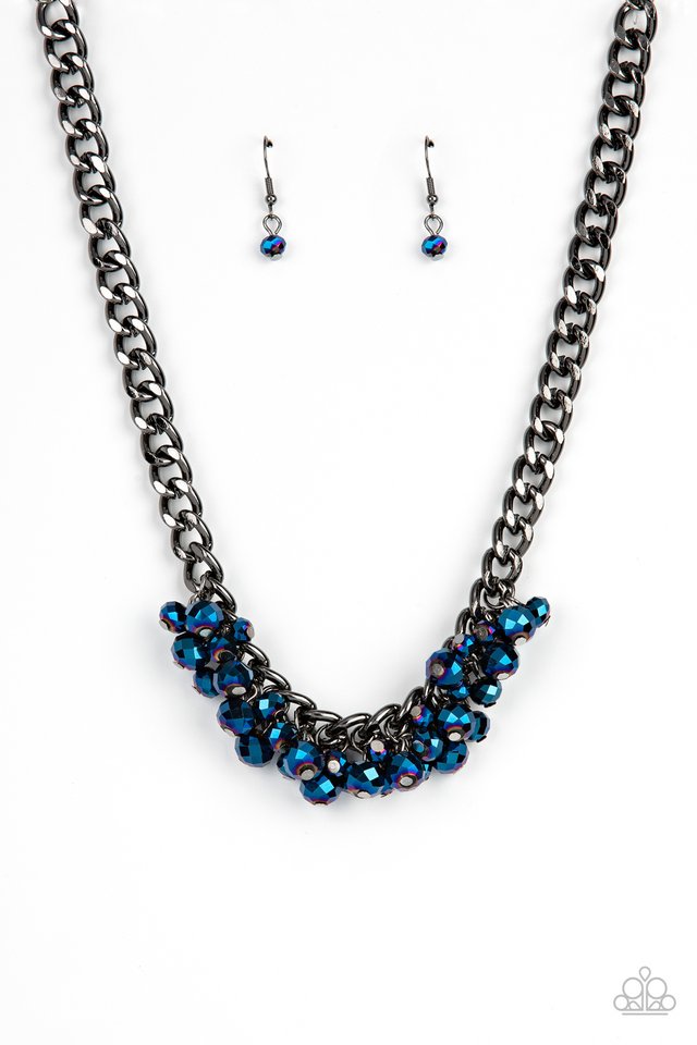 Galactic Knockout - Blue - Paparazzi Necklace Image