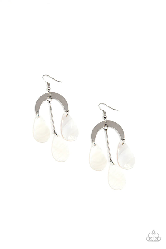 Paparazzi Earring ~ Atlantis Ambience - White