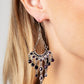 Commanding Candescence - Purple - Paparazzi Earring Image