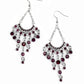Commanding Candescence - Purple - Paparazzi Earring Image