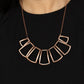 Full-Fledged Framed - Copper - Paparazzi Necklace Image