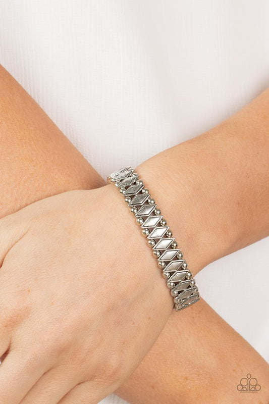 ​Abstract Advisory - Silver - Paparazzi Bracelet Image