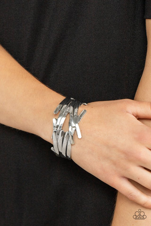 Stockpiled Style - Silver - Paparazzi Bracelet Image