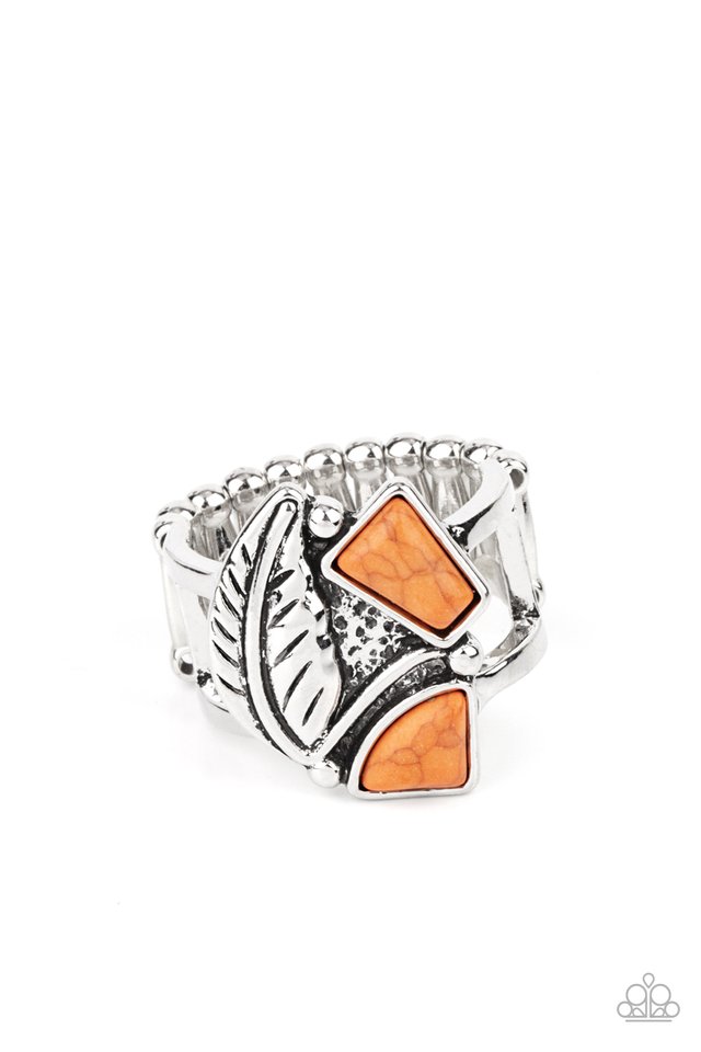 Make the NEST of It - Orange - Paparazzi Ring Image