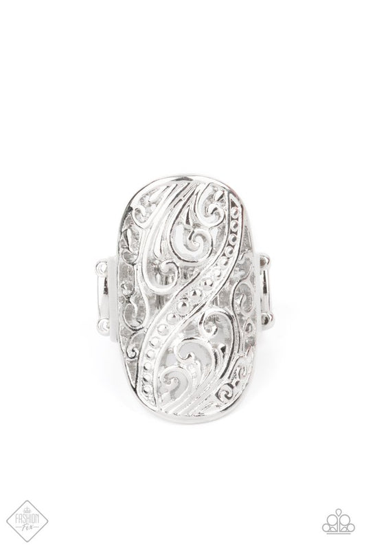 ​Pier Paradise - Silver - Paparazzi Ring Image