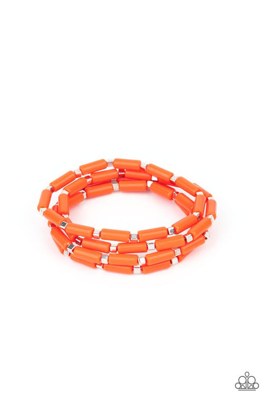 Radiantly Retro - Orange - Paparazzi Bracelet Image