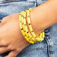 Radiantly Retro - Yellow - Paparazzi Bracelet Image
