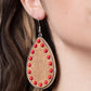 Rustic Refuge - Red - Paparazzi Earring Image