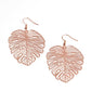 ​Palm Palmistry - Copper - Paparazzi Earring Image