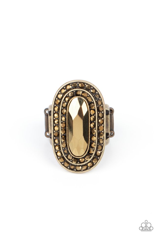 Fueled by Fashion - Brass - Paparazzi Ring Image