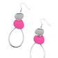 ​Retro Reception - Pink - Paparazzi Earring Image