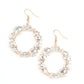 ​GLOWING in Circles - Gold - Paparazzi Earring Image